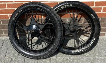 Yamaha 50 / 80  RD mx wielen met remplaten, Fietsen en Brommers, Ophalen, Gebruikt, Overige typen, Yamaha