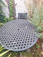 Gietijzer tafel 120cm met 4 stoelen, Tuin en Terras, Ophalen