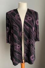 Zwart-roze gilet Hermann Lange maat 38, Taille 38/40 (M), Comme neuf, Hermann Lange, Noir