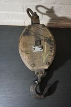 Poulie vintage - 35 cm, Antiquités & Art, Enlèvement ou Envoi