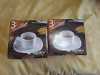 set van 2dozen van 3 porseleinen koffietassen en onderbordje, Ophalen of Verzenden, Nieuw