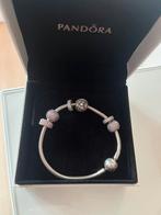 Pandora armband, Handtassen en Accessoires, Armbanden, Ophalen of Verzenden, Zo goed als nieuw, Roze, Zilver