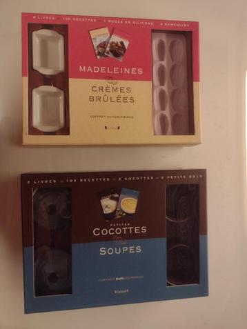 Coffrets duo gourmand cocotte+soupe//madeleine+crème brûlée beschikbaar voor biedingen