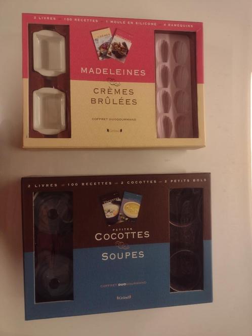 Coffrets duo gourmand cocotte+soupe//madeleine+crème brûlée, Boeken, Kookboeken, Nieuw, Ophalen of Verzenden