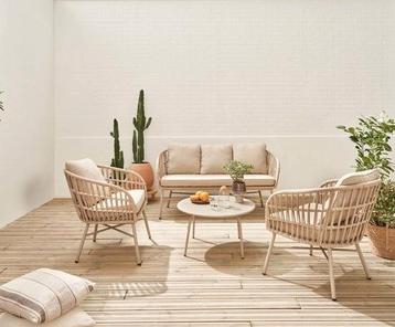 Loungeset van SweeeK Beige  beschikbaar voor biedingen