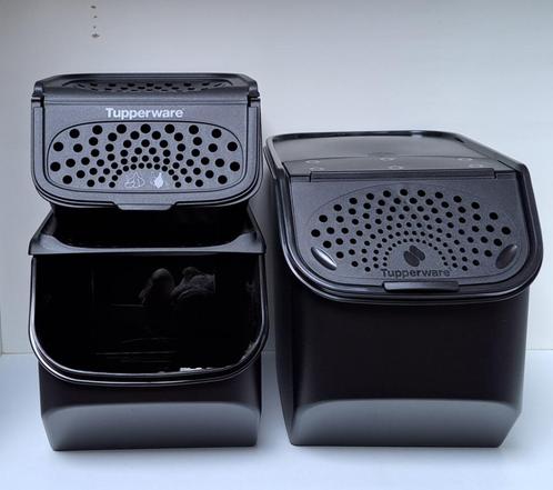 Tupperware Trio Smart Box - Zwart - Promo, Huis en Inrichting, Keuken | Tupperware, Nieuw, Bus of Trommel, Ophalen of Verzenden
