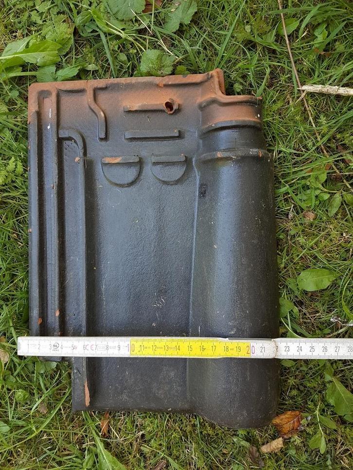 Koramic Pottelberg zwarte dakpannen, Doe-het-zelf en Bouw, Dakpannen en Dakbedekking, Gebruikt, Dakpannen, Steen of Klei, Zwart