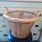 rieten manden, Huis en Inrichting, Woonaccessoires | Schalen en Manden, Ophalen, Rond, Hout, Mand
