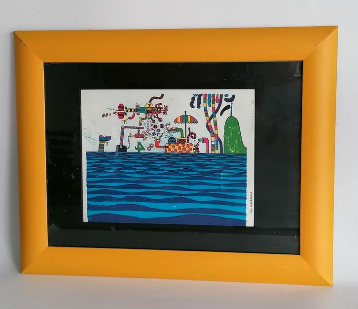 Lithografie Jose Gamarra, Antiek en Kunst, Kunst | Litho's en Zeefdrukken, Ophalen of Verzenden