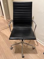 Vitra Aluminium Chair EA 119 bureaustoel zwart leder, Huis en Inrichting, Ophalen, Zwart, Zo goed als nieuw, Bureaustoel