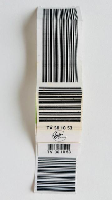 Virgin Express Luggage label barcode TV 30 10 53 Sabena beschikbaar voor biedingen