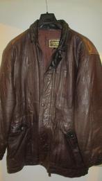 Lange leren jas voor heren, Kleding | Heren, Jassen | Winter, Verzenden, Gedragen, Maat 56/58 (XL), Bruin