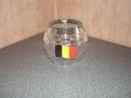 Bierglas met Belgische vlag, Ophalen of Verzenden, Zo goed als nieuw, Bierglas