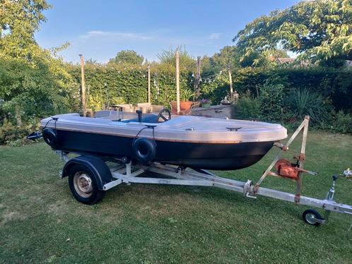 Boot 3.5m incl. trailer, Watersport en Boten, Speedboten, Gebruikt, 3 tot 6 meter, Polyester, Geen motor, Ophalen