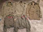 5 uniform jassen Belgisch leger jaren '60-'70, Verzamelen, Ophalen