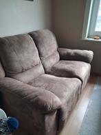 zetel bruin 2-zit - 1m55 breed op 95cm diep, Ophalen, Gebruikt, Tweepersoons