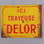 panneaux d'affichage en métal Delor Machine à traire, Enlèvement ou Envoi, Utilisé, Panneau publicitaire
