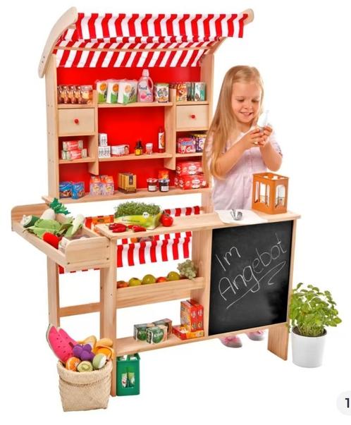 Houten speelgoedwinkel, Kinderen en Baby's, Speelgoed | Speelkeukens, Zo goed als nieuw, Ophalen