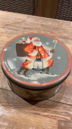 Oude blikken doos kerstman merk lonka, Verzamelen, Blikken, Ophalen, Zo goed als nieuw