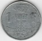België : 1 Frank 1943 Nederlands - Frans Morin 480 Ref 12475, Metaal, Losse munt, Verzenden