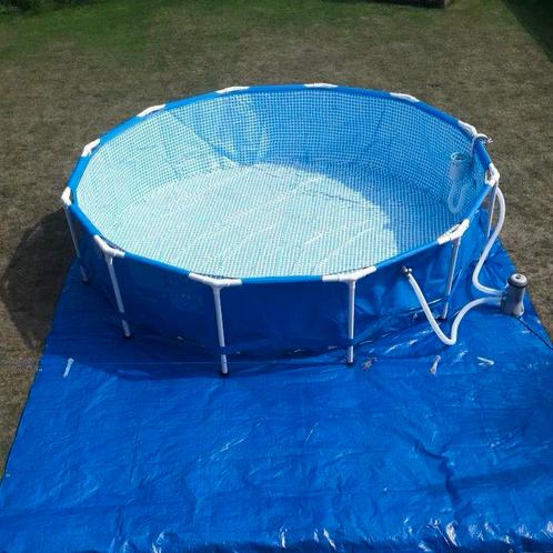 Intex rond zwembad inculsief filterpomp - 305 x 76 cm, Tuin en Terras, Zwembaden, Zo goed als nieuw, Opzetzwembad, Rond, Ophalen
