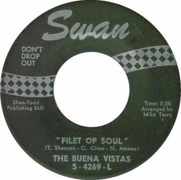 The Buena Vistas ‎– Filet Of Soul / Foxy "Popcorn", Single, Comme neuf, 7 pouces, R&B et Soul