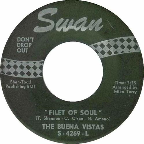 The Buena Vistas ‎– Filet Of Soul / Foxy "Popcorn", Cd's en Dvd's, Vinyl Singles, Zo goed als nieuw, Single, R&B en Soul, 7 inch