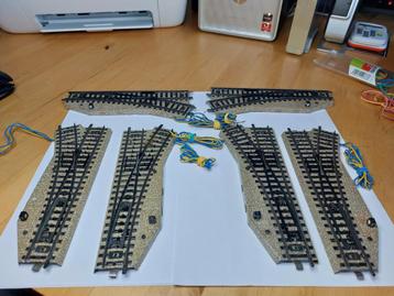 Marklin Ho lot de 6 aiguillages 5202, Analogique, Enlèvement ou Envoi, Courant alternatif, Rails