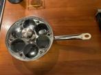 Demeyere Resto Gourmet pan met 6 kleine inzetten 22cm, Autres types, Inox, Plaque céramique, Enlèvement ou Envoi