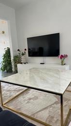 Marmeren tafel, Huis en Inrichting, Moderne, Zo goed als nieuw, Vierkant