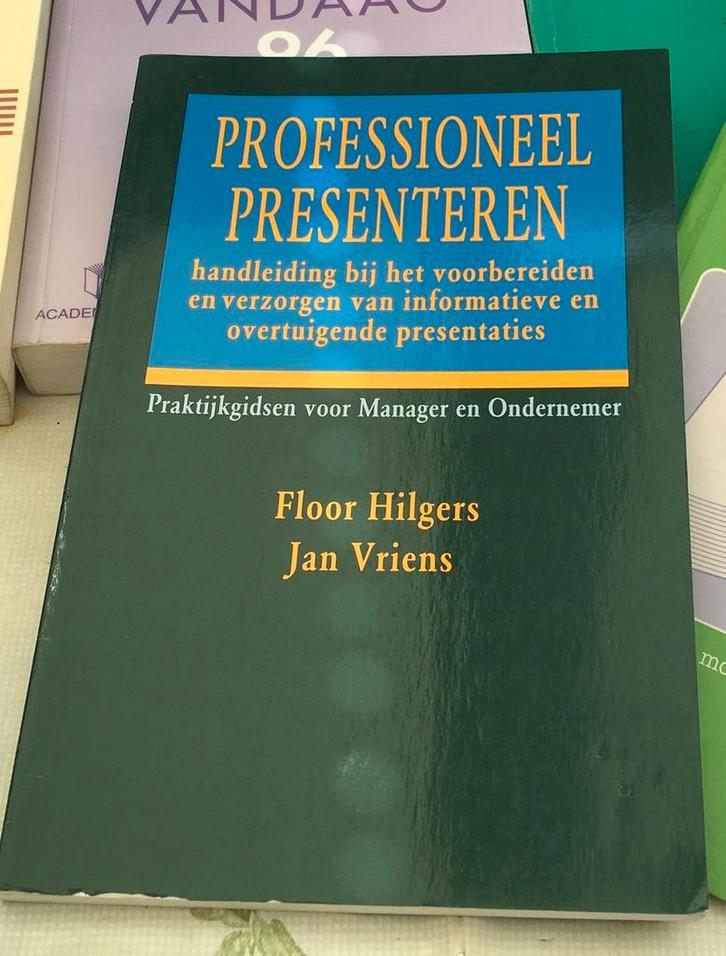 Professioneel Presenteren, Boeken, Economie, Management en Marketing, Gelezen, Ophalen