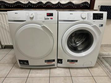 Wasmachine AEG A+++ 8kg& droogkast AEG A+++ 8kg! beschikbaar voor biedingen