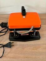 Oranje Vintage croque Monsieur machine van tefal, Utilisé, Enlèvement ou Envoi