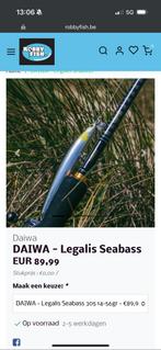 Zeebaars hengel ( Daiwa Legalis Seabass), Watersport en Boten, Ophalen, Nieuw