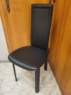 Stoelen, Huis en Inrichting, Stoelen, Ophalen, Zwart, Leer, Zo goed als nieuw