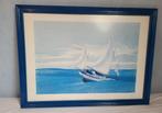 kader met poster zeilboot - antireflecterend kaderglas, Huis en Inrichting, Woonaccessoires | Lijsten, Ophalen, Gebruikt