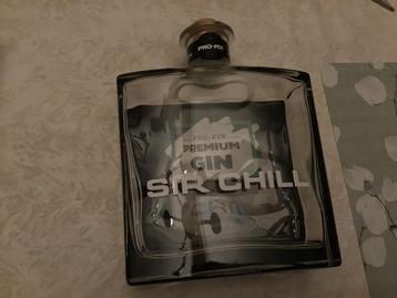 Lege Sir Chill gin fles beschikbaar voor biedingen