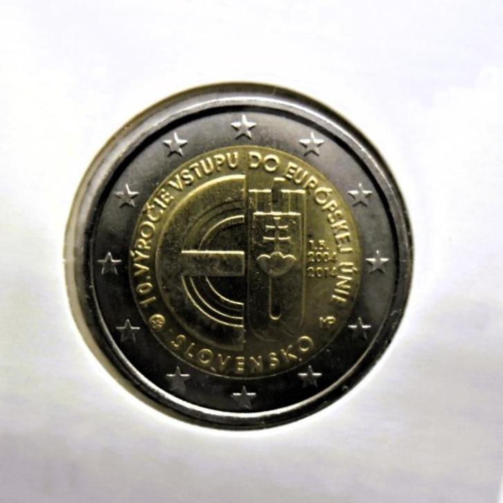 2 euro herdenking Slowakije 2014 10 jaar oud U.E. UNC, Postzegels en Munten, Munten | Europa | Euromunten, Losse munt, 2 euro