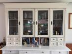 Vitrine wandkast oude den, wit geverfd, Huis en Inrichting, Kasten | Vitrinekasten, Ophalen