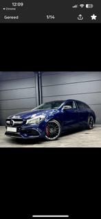 Mercedes cla a45 amg 4 matic, Auto's, Automaat, Zwart, 4 cilinders, Blauw