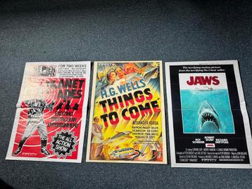 3 x doublesided filmposters beschikbaar voor biedingen