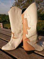 maat 38,5 leder, Hoge laarzen, Wit, Ophalen of Verzenden, Zo goed als nieuw