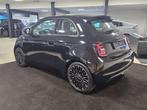 Fiat 500E 42 kWh Icon * 9954 km * 5jaar Garantie (bj 2022), Auto's, Fiat, 4 zetels, Stof, Zwart, 1365 kg