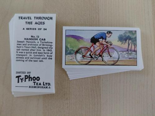 Travel through the Ages complete set 24 chromos Ty-Phoo 1961, Verzamelen, Foto's en Prenten, Overige onderwerpen, 1960 tot 1980