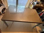 Table 6 personnes avec plateau en verre, Maison & Meubles, Tables | Tables de salon, Enlèvement, Comme neuf, Verre