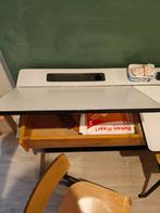 Schoolbankje dubbel + 2 stoelen, Huis en Inrichting, Ophalen, Gebruikt