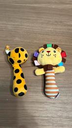 Rammelaars: Giraf en Leeuw, Ophalen, Zo goed als nieuw, Rammelaar