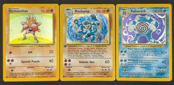 Pokémon Lot - Base set - 3x Holo’s (incl 1x 1st ed.), Enlèvement ou Envoi, Comme neuf