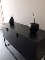Decoratie - grote zwarte peer en/of appel (27 cm en 31 cm), Ophalen, Zo goed als nieuw
