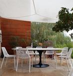 Tulipe in-outdoor tafels céramique eero saarinen stoelen, Ophalen of Verzenden, Zo goed als nieuw